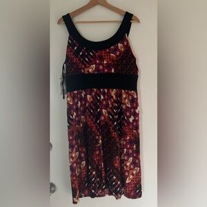 Blu Sage Multicolor Printed Sleeveless Maxi Dress in Black, Burgundy, Pink